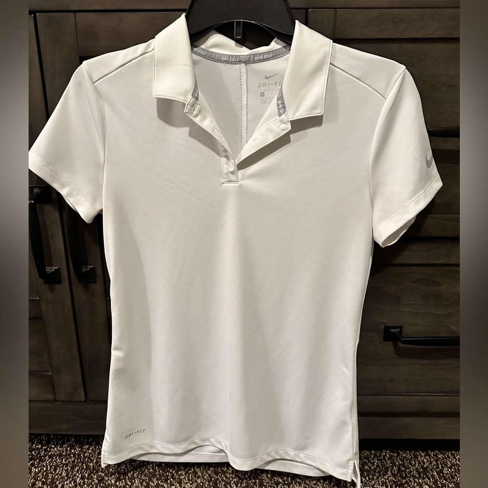 Nike white golf polo shirt small